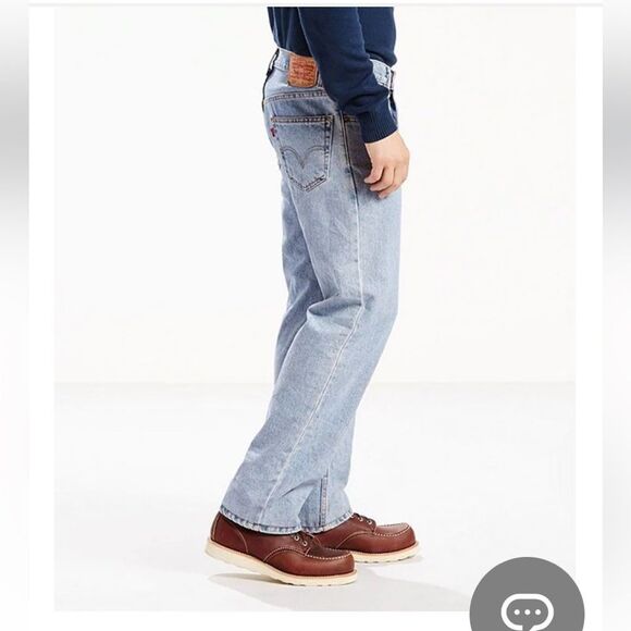 LEVIS MENS RELAXED FIT JEANS STYLE 550 SITS AT THE WAIST IS 100% COTTON 32 x 31 - Picture 3 of 10